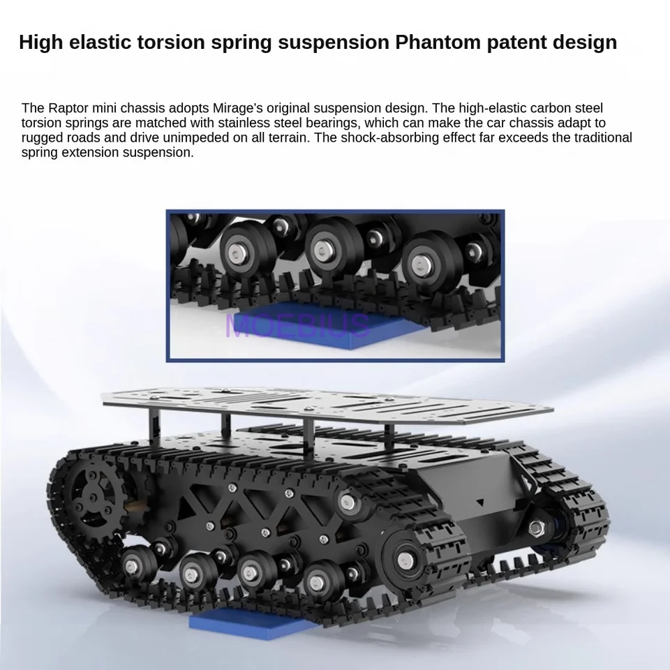 BEPHON Shock Absorption Robot Tank Chassis For Axial SCX10 II 90046 - View #9