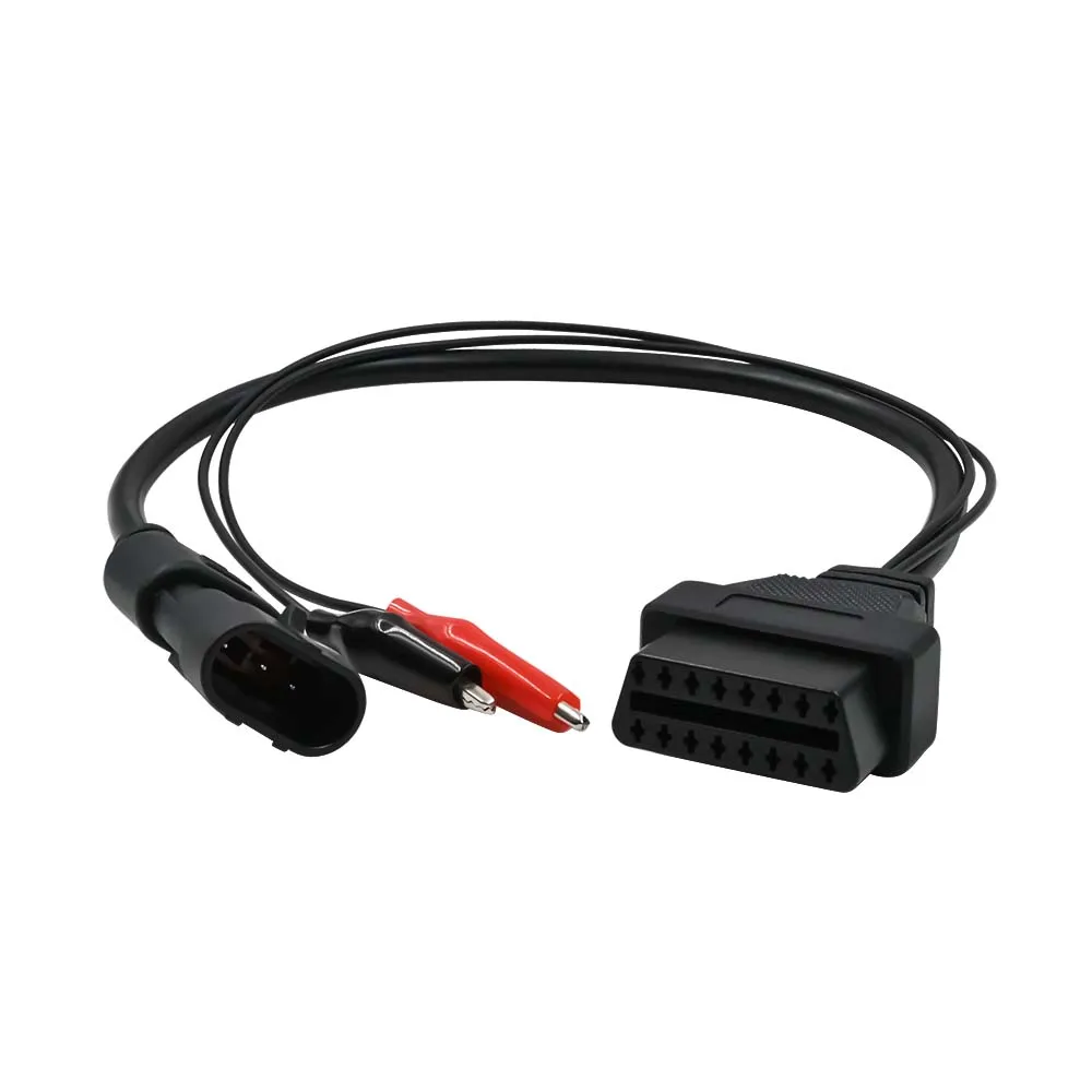 OBD2 Cable 3Pin to 16Pin for Fiat for Lancia Alfa Remeo OBDII Plug 3 Pin Connector Adapter Car Extension Diagnostic Cables