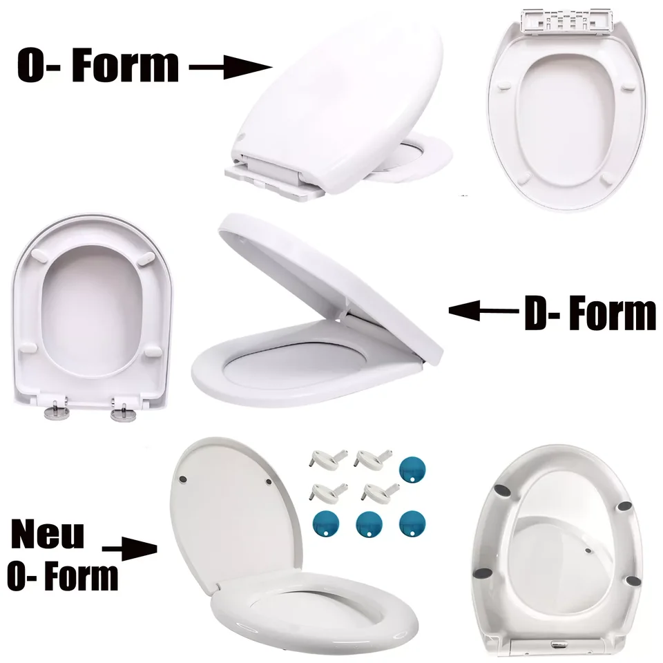 WOLTU Toiletbril Met Softclosemechanisme, Motief, Deksel Met Quick WOLTU Toiletbril Met Softclosemechanisme, Motief, Deksel Met Quick