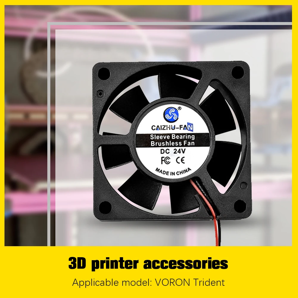 Кулер для 3D-принтера VORON Trident 6020 дюйма 24 В с двумя шариками | Компьютеры и офис