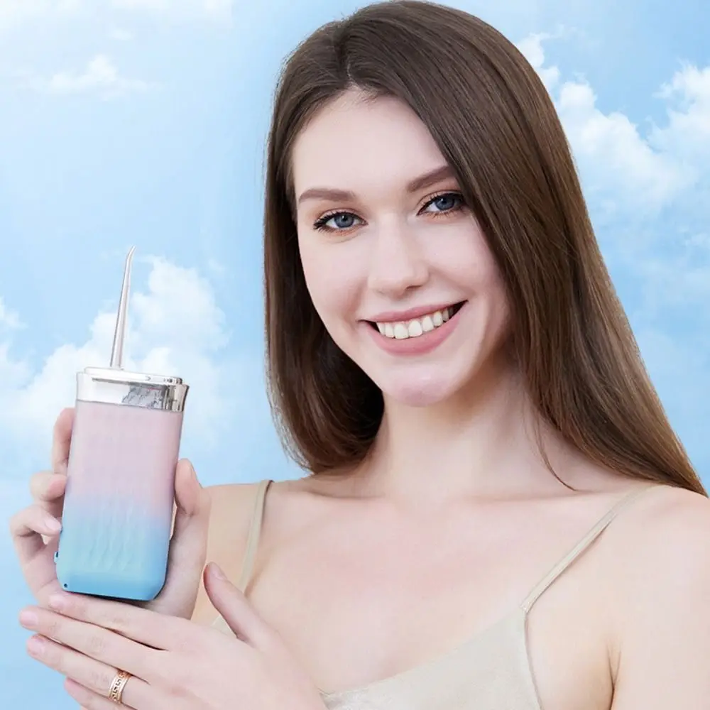 Portable Waterproof Electric Dental Irrigator Adjustable Gear Rechargeable Tooth Scaler Scalable Tooth Flushing Device Gift