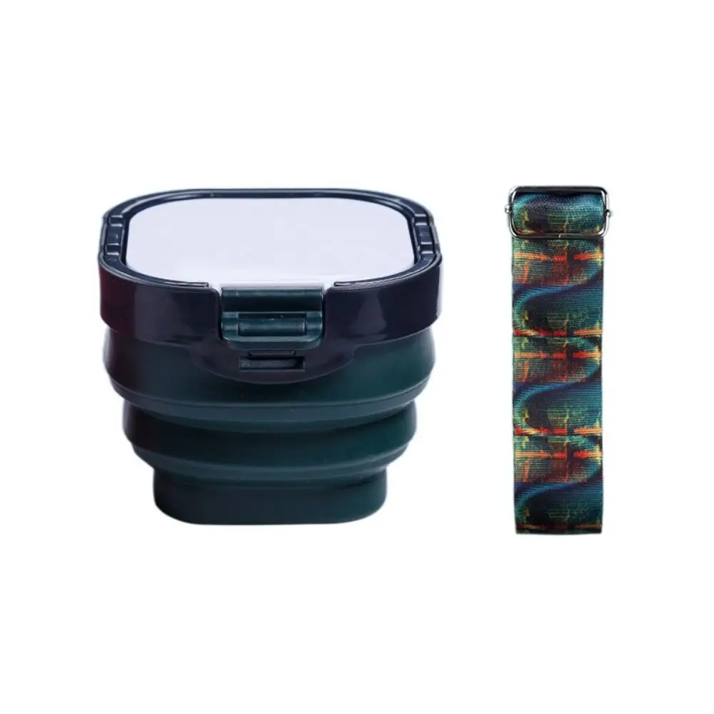 

Пластиковый горшок для акварели, складной силиконовый синий многофункциональный ковш, зеленая, черная щетка, очиститель краски