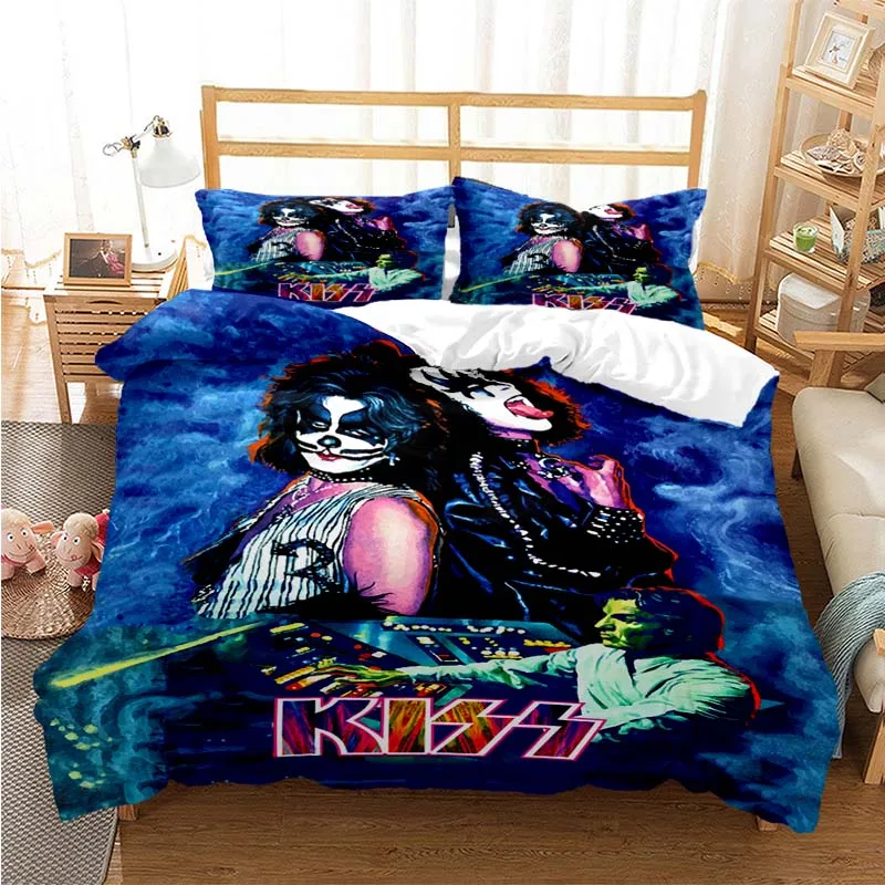 Rock Kiss Metal Band 3D Printed Duvet Cover Set Twin Full Queen King Size  Bedding Set Bed Linens Bedclothes for Young - AliExpress