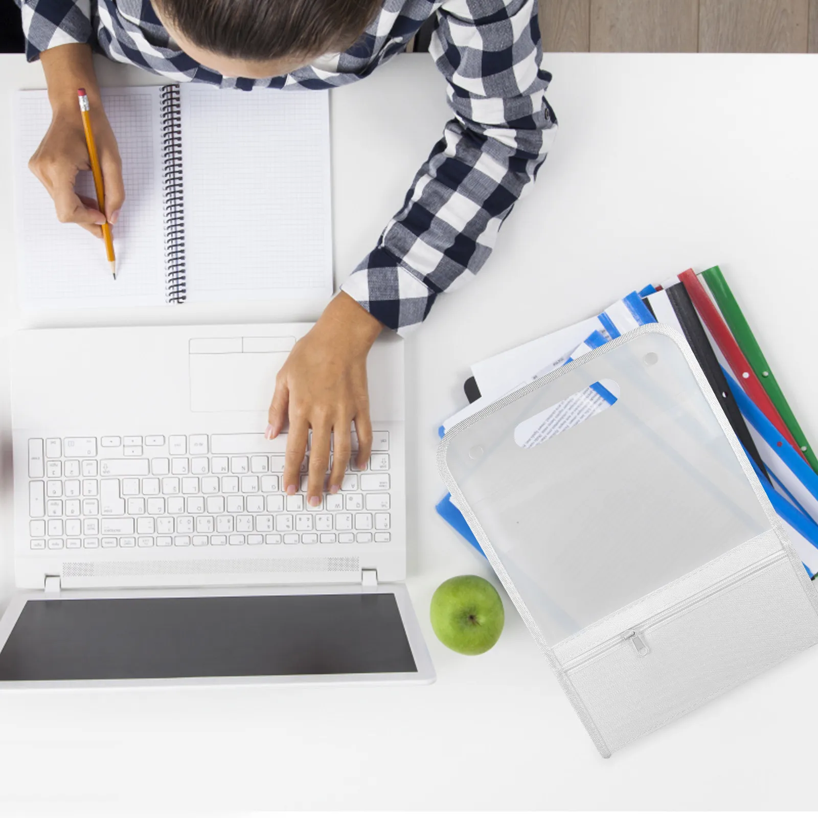 아코디언 파일 폴더 다층 대용량 휴대용 문서 정리함 사무용 종이 보관 파일 홀더 분류 파일 가방