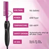 GOIPLE Electric Heat Comb Hot Hair Straightener Iron for Straighten Flyaways Fast Heated Curler Beginner Hair Styling Tools Kit 2