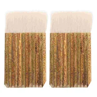 2 Pcs Bamboo Tube Soft Bristle Brush Painting Sheep Hair Hake Wool for Watercolor Pottery Brushes 1