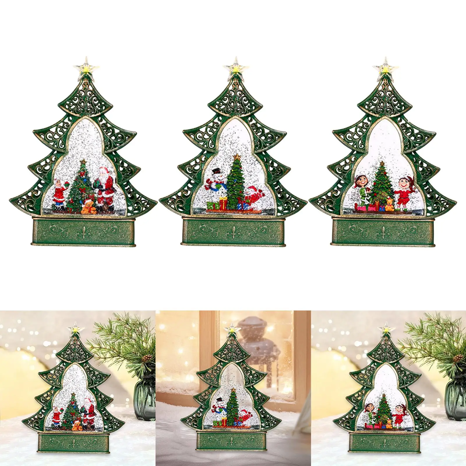 Christmas Tree Music Box Decorative Figurine Christmas Tabletop Decoration Xmas Decor for Birthday Indoor Shelf Home Bedroom Christmas Tree Music Box Decorative Figurine Christmas Tabletop Decoration Xmas Decor for Birthday Indoor Shelf Home Bedroom