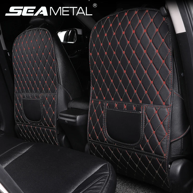 

PU Leather Car Seat Back Protector Pad Interior Auto Anti Kick Pads for Kids Child Kick Anti Dirty Protect Mats Auto Accessories