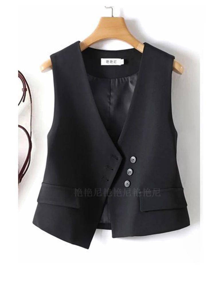 Retro linen vest summer V-neck casual sleeveless vest cotton linen thin vest jacket  jackets for women 2024
