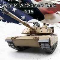1:16 Henglong 3918-1 U.S. Army M1A2 War Car Simulated Smoke Device Infrared Combat Military Electric Abrams Tank 1