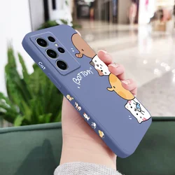 Purrfect Protection: Cat Litter-Themed Phone Case for Galaxy S24FE (Light Blue 1)
