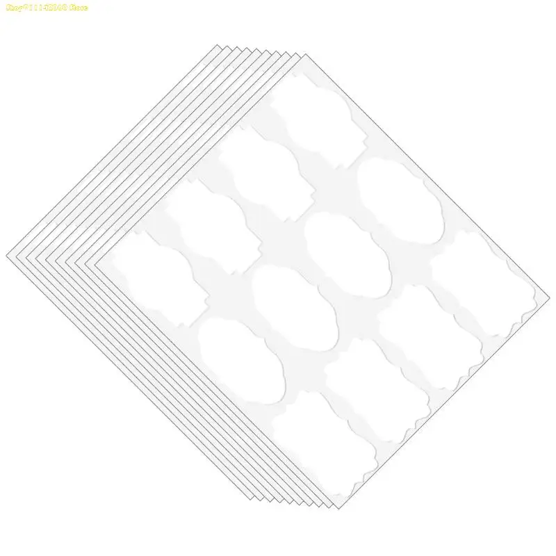 J1HA Fancy Kraft Sticker Canning Sticker for Gift Note and Jars 120PCS