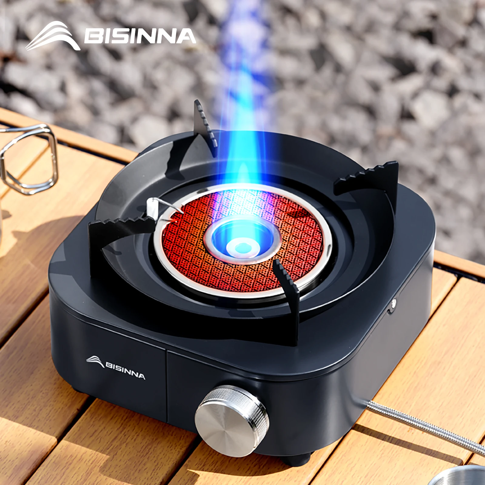 BISINNA 4000W High-power Infrared Stove Portable Lightweight Gas Burner Split Type Stove Outdoor Camping Supplies Picnic Hiking