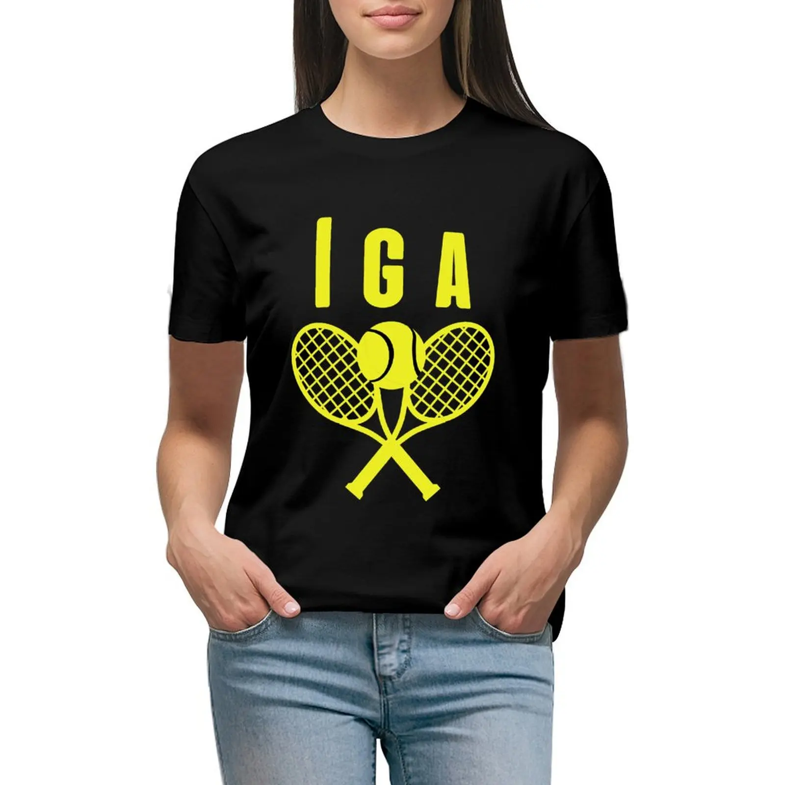 

Iga Swiatek fan club T-shirt vintage clothes Blouse workout shirts for Women