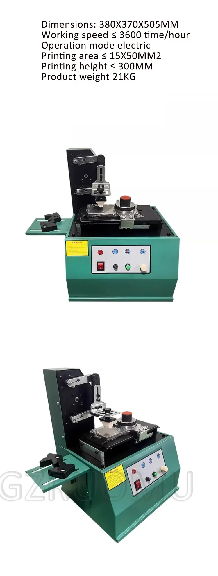 Automatic Electric Pad Printing Machine Oil Cup Coding Printing Inkjet Printer R