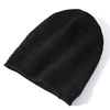 100%Pure Wool Beanies for Women Winter 2023 Stripe Solid Warm Soft Cashmere Beanie Bonnets y2k Knitted Skullies Cute Hats Caps 3