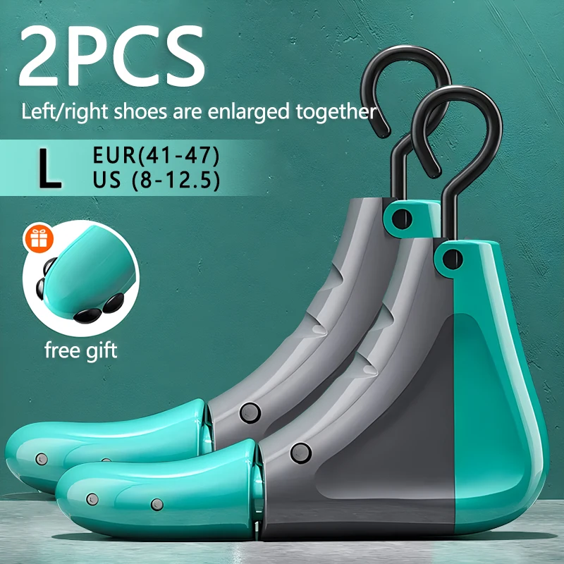 Repacego 1/2 قطعة نقالة الأحذية أشجار الأحذية العالمي للجنسين النساء الرجال قابل للتعديل طول العرض عالية أعلى المتوسع موسع حارس