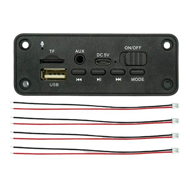 Portable Bluetooth 5.0 MP3 Player Decoding Board Control Player for Laptop