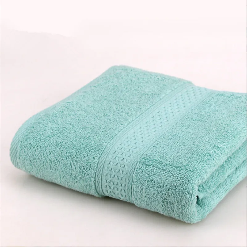 Green Hand Towel Cotton Beach Towel Microfiber Bath Towels Bathroom  70*140cm 380g Thick Luxury Solid For SPA Bathroom For Adults - AliExpress