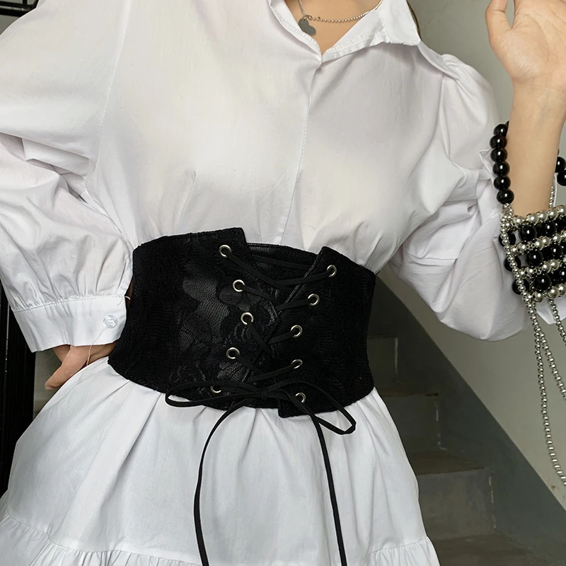 Waist belt women's retro decorative versatile matching dress waist cinch womens dress belt
