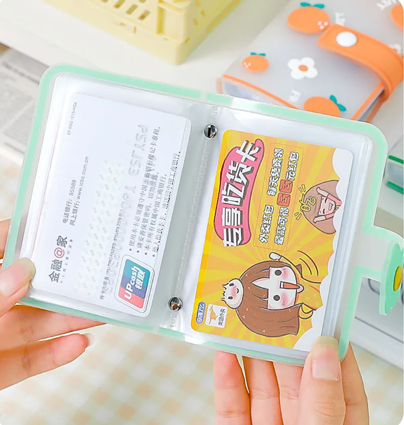 

Pvc Card Holder Business Bank Card Pocket Large Capacity 20bits Credit Card Cash Storage Clip Organizer Case Id Holder Pouch 1pc