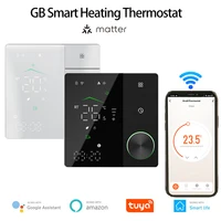 เทอร์โมสตัทอัจฉริยะ Tuya WiFi 16A AC220V ควบคุมอุณหภูมิระบบทำความร้อนไฟฟ้า พร้อมหน้าจอ LED และปุ่มควบคุมแบบหมุน สำหรับห้องและสำนักงาน 1