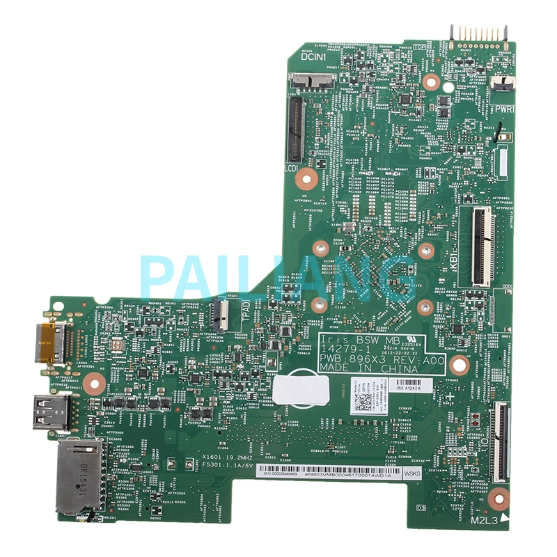 Placa-mãe portátil 14279-1 para dell inspiron 3452