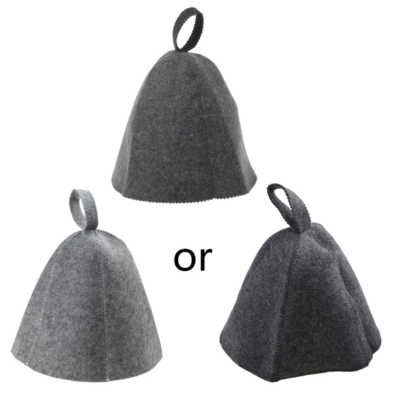 

Wool Felt Sauna Hat Winter Skin Care Keep Warm Bath for Head for Protection for Outdoor Traveling Relaxing for Head Dres