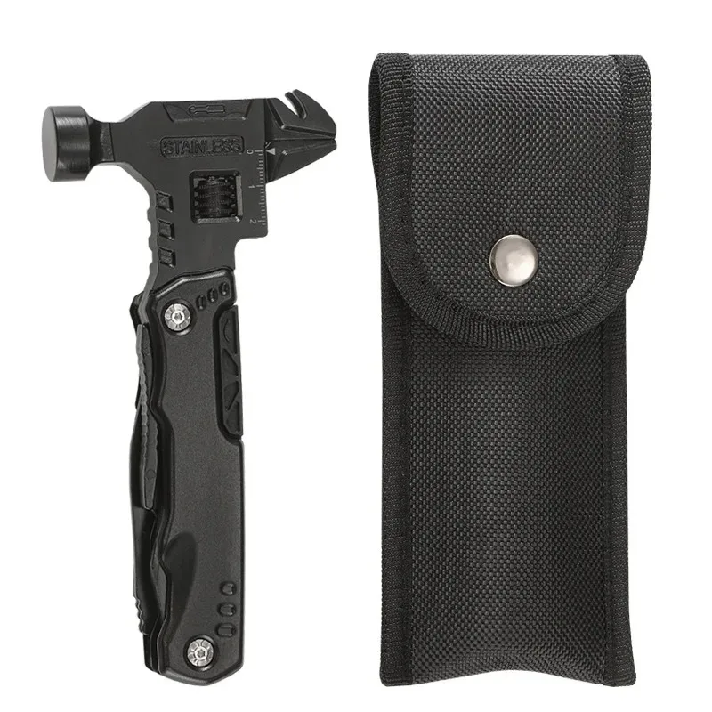 Martello Multiuso Resistente con Coltello, Pinze e Chiave Inglese – Strumento di Sopravvivenza in Acciaio Inossidabile per Campeggio ed Emergenze - immagine 6