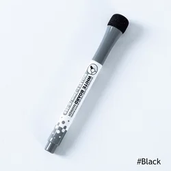 Erasable Quick - Dry Magnetic Whiteboard Markers with Built - In Eraser (Black)