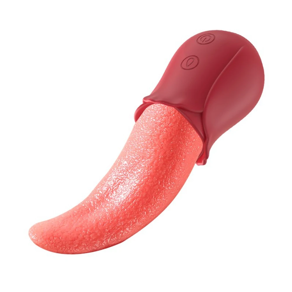 Realistic Tongue Licking Vibrator G Spot Nipple Vagina Clitoris Stimulator Female Masturbation Massager Sex Toy  Rose vibrators