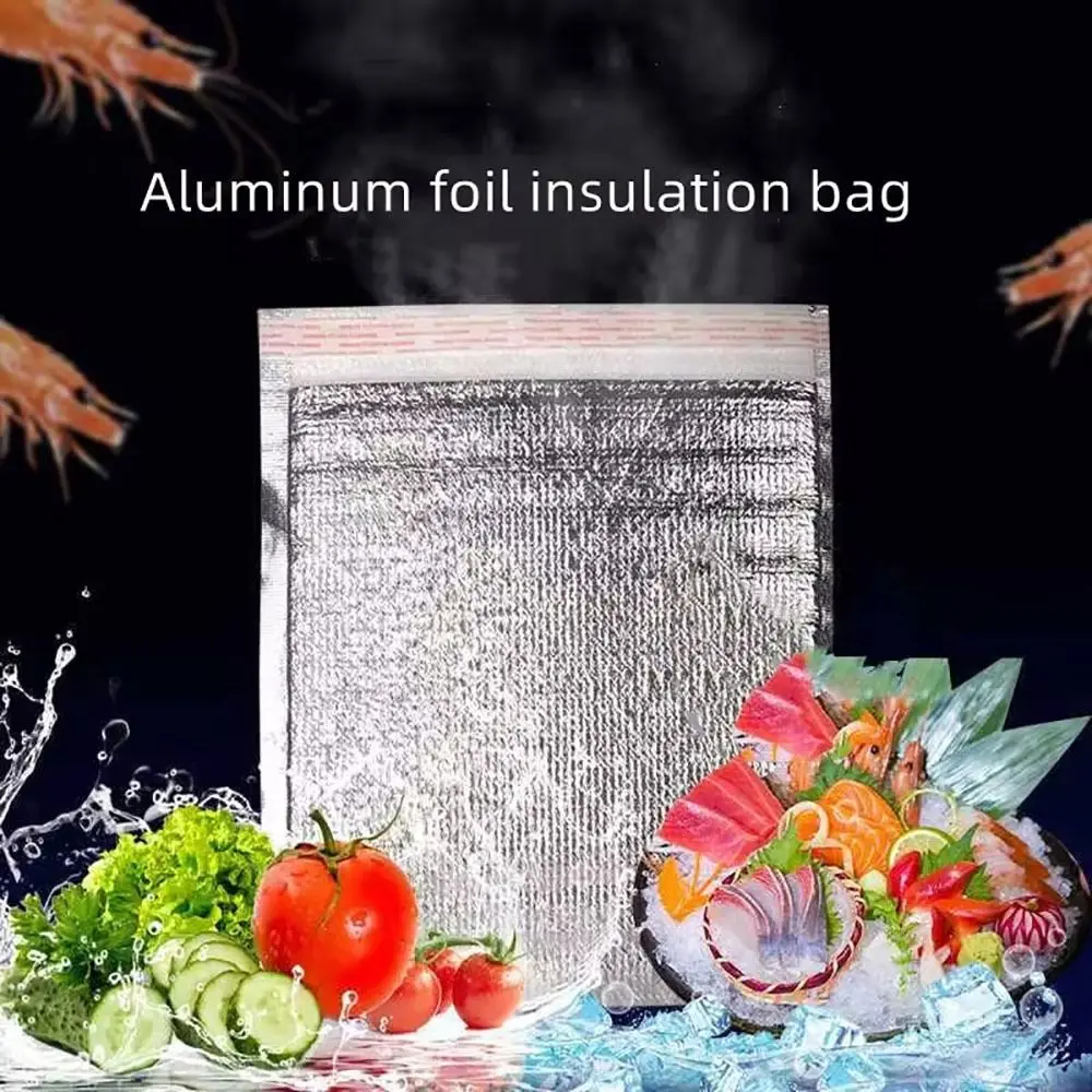 Insulated Aluminum Foil Cooler Bags with Closure – Reusable Thermal Storage Bags for Ho... - SKU ICB16829 - UGI Packaging