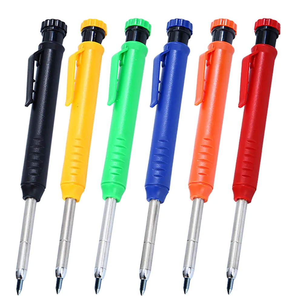 Set di Matite da Carpentiere, Utensili per Falegnameria, Matita Meccanica, Temperamatite, Strumenti per Lavori Edili, Marcatore per Carpenteria - immagine 5