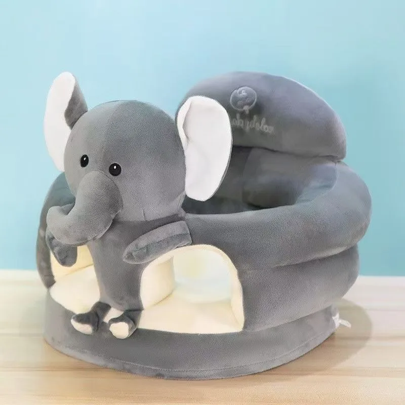 Cute Baby Sofa Support Seat Cover Plush Chair LearningTo Sit Feeding Chair Comfortable Toddler Nest Puff Washable