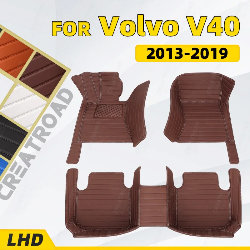 

Автомобильные коврики на заказ для VOLVO V40 2013 2014 2015 2016 2017 2018, автомобильные подкладки для ног, задняя крышка
