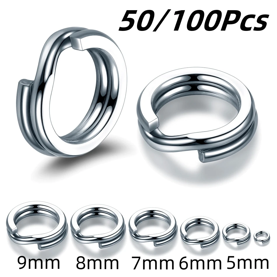 100pcs-Fishing-Split-Rings-For-Artificial-Bait-Silver-Stainless-Steel-1 ...