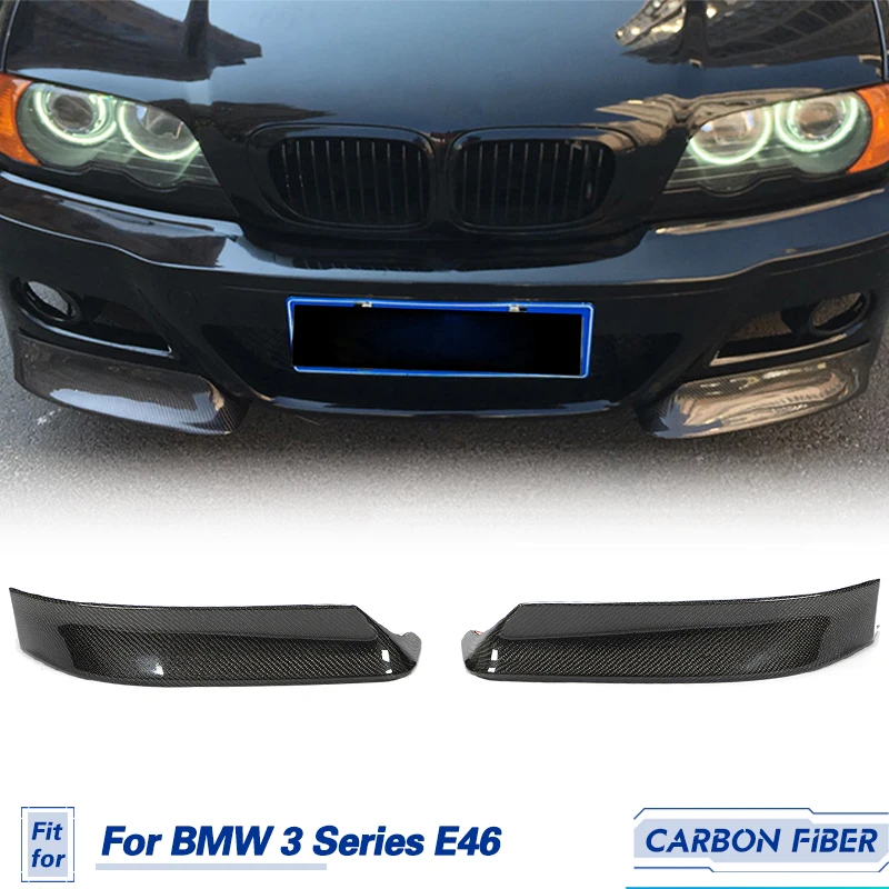 Auto Paraurti Anteriore Lip Splitter In Fibra Di Carbonio Per Bmw Serie 3 E46 M3 2000-2006 Racing Anteriore Splitter Grembiule Lip Corner Body Kit