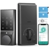 Smart Door Lock, Keyless Entry Door Lock with Doorbell, Smart Deadbolt Lock for Front Door, App Control,Auto-Lock,with Bluetooth 1