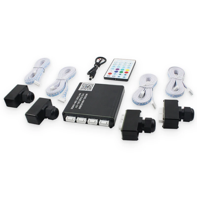 12V Car Starry Sky Ceiling Starry App Bluetooth Car Control Branch Ultra-Thin Head Skylight Atmosphere Rgbw Colorful Fiber Optic Light Source Sky Lamp
