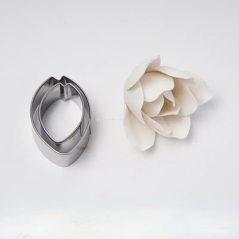 Stainless Steel Petal Mold Set Polymer Clay Cutter Cutting Mold Pottery Tool DIY Manual Model Clay Rose Flower Modeling Tool polymer clay cutter pottery clay tools