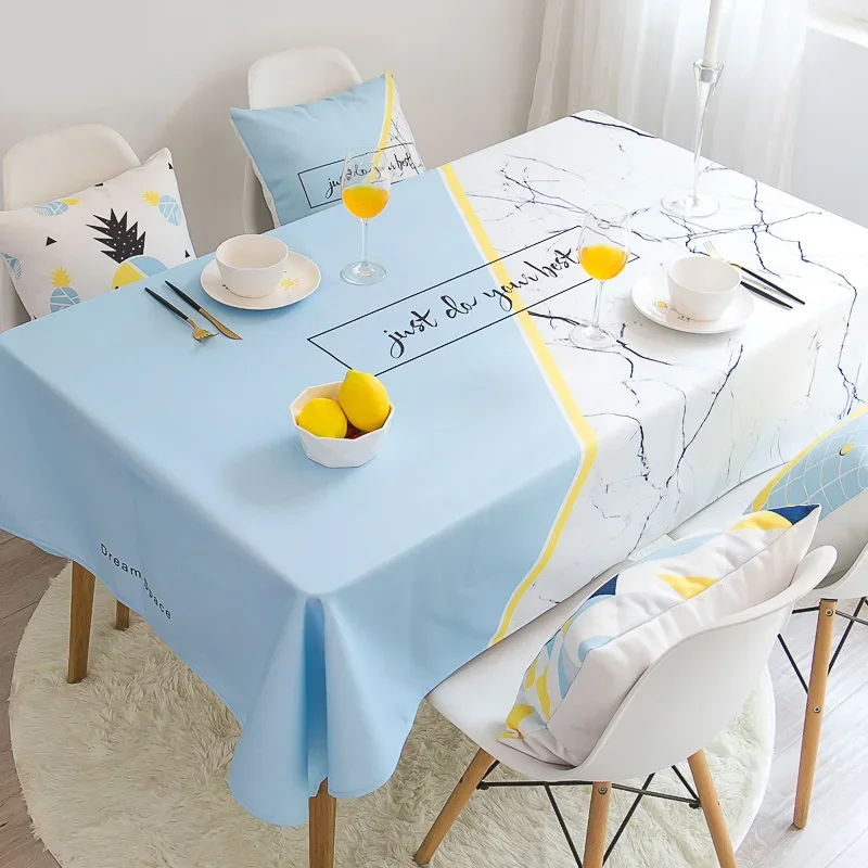 

European Cotton Linen Tablecloth Waterproof Oilproof Tablecloth Rectangular Living Room Toalha De Mesa Home Textile Table Cloth