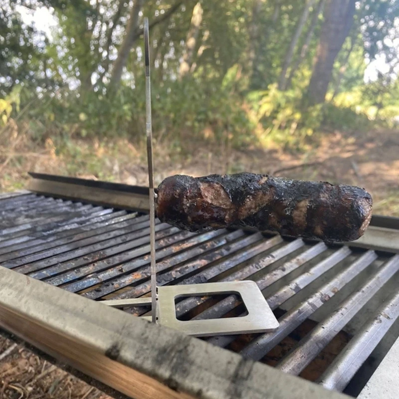 Funny Hot Dog Sausage Stand Holder Portable BBQ Barbecue Rack Stainless Steel Roaster Rack Stand BBQ Tools Kitchen