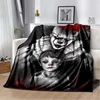 Dancing Clown Pennywise Pattern  Flannel Blanket,Multi-purpose Holiday Gift Blanket Warm And Soft Blankets All Seasons 4