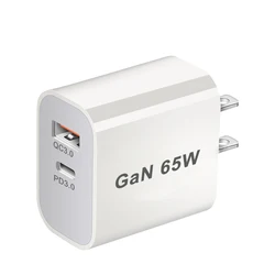 Universal 65W Fast USB Wall Charger Adapter with International Plug Options - 65W US Plug