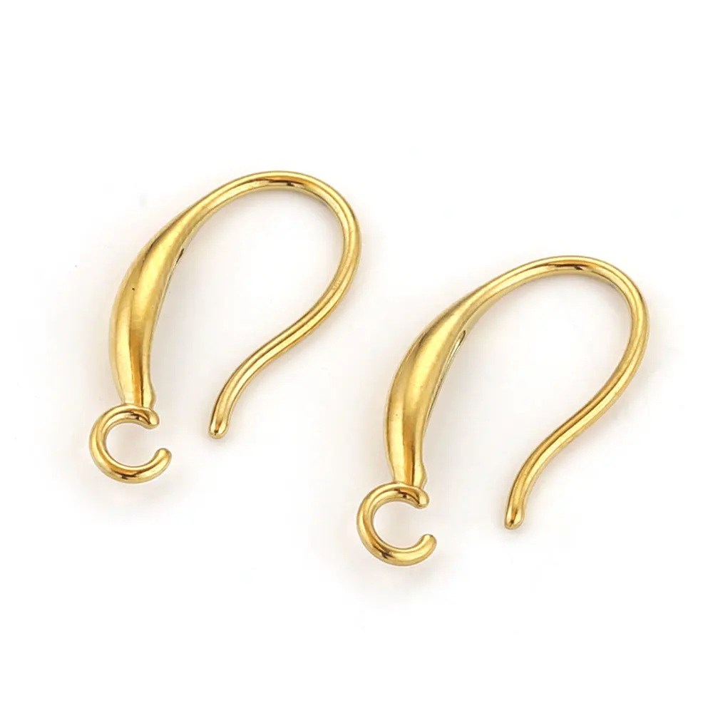 10 Stücke Edelstahl Ohrring Verschlüsse Hakenbeschläge DIY Metall Haken Earwire Schmuck Machen Liefert Ohrbügel Zubehör Großhandel – Detail 5