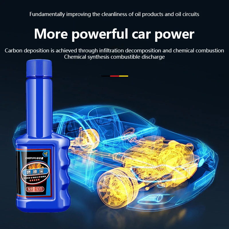 1PC 60ML Car Fuel Cleaner System Car Fuels Treasure Auto Fuel System Cleaning Injector Cleaner DIY Accessories
