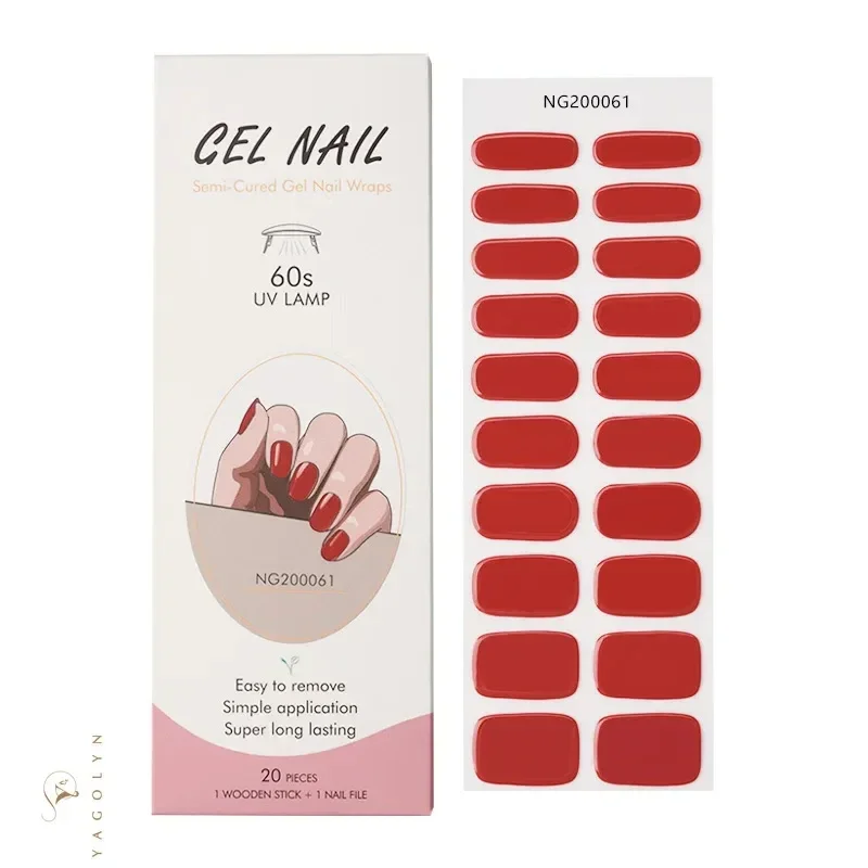 Spotted Leopard Print Semi-Cured Gel Nail Strips Simple Mixed Color Adhesive Long Lasting Gel Nail Stickers Harden In UV Lamp Ne 2