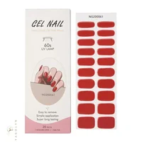 Spotted Leopard Print Semi-Cured Gel Nail Strips Simple Mixed Color Adhesive Long Lasting Gel Nail Stickers Harden In UV Lamp Ne 2