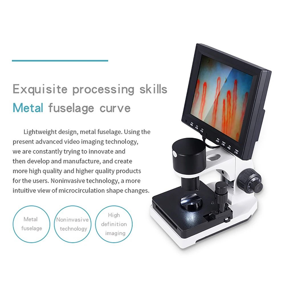 Wholesale Blood Capillary Nailfold Capillaroscopy Color Microcirculation Detector/Video Capillaroscope 3