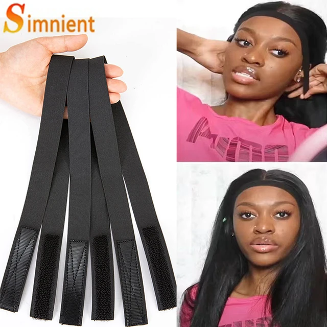 Hair Elastic Band For Wigs Strong Hold Wigs Elastic Headband Edges Elastic  Band Adjustable Wig Band For Fixed Lace Wig Width